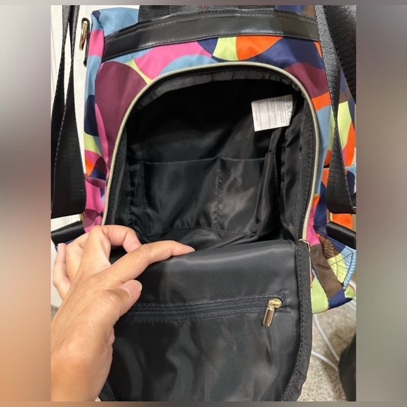 Anti theft Retro Nylon Travel Back Pack - Picture 3 of 4